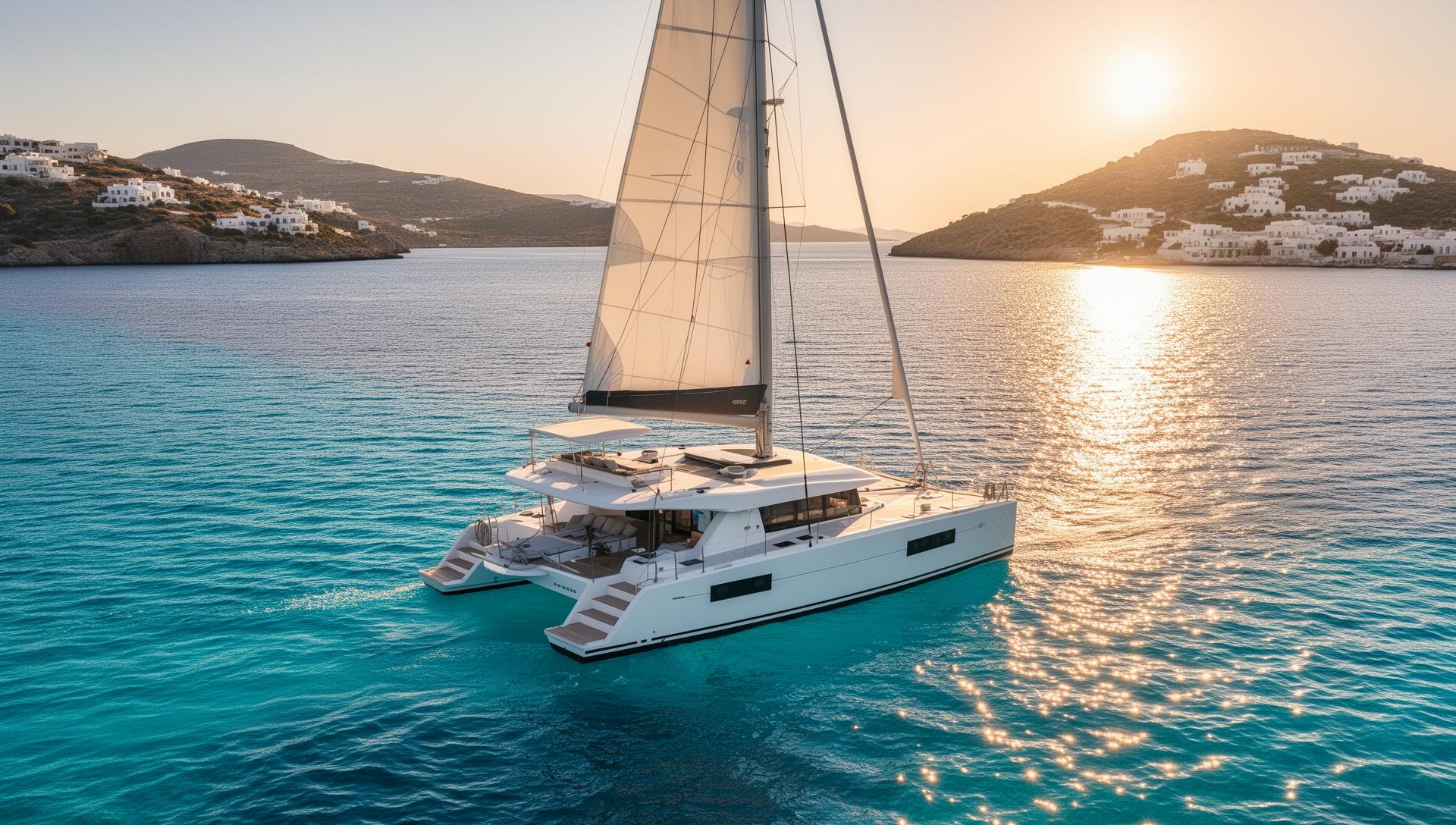 Luxury catamaran charter Greece — Catamarans for Charter in Greece (slide 1)
